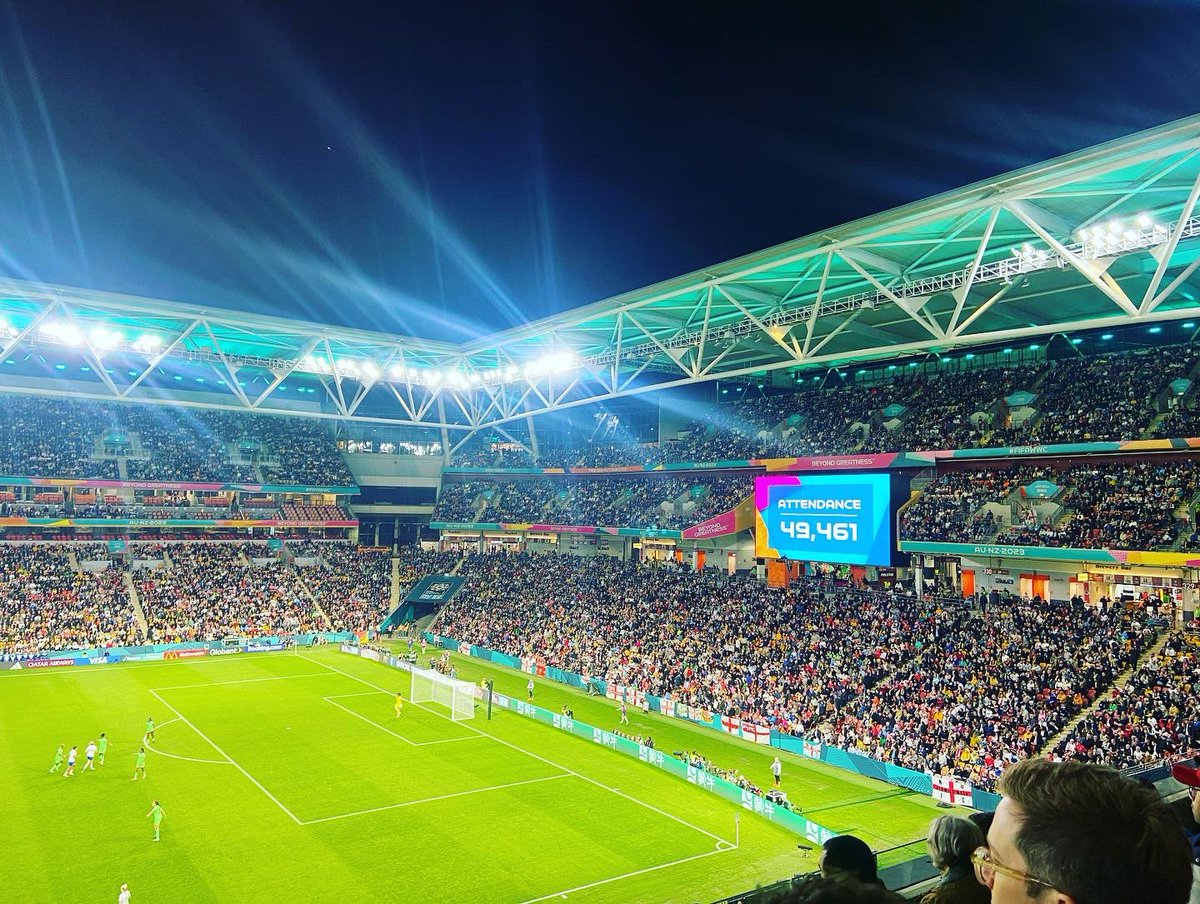 DaviesJamieC's tweet photo. #FIFAWomensWorldCup2023 at the #BrisbaneStadium this evening, #EnglandNigeria ⚽️ https://t.co/t3TTjfM8fe