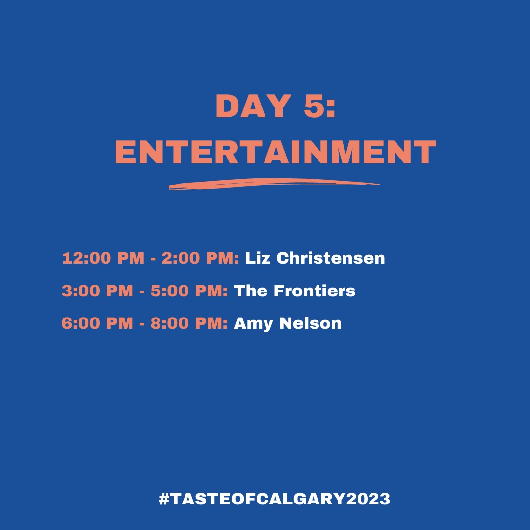 tasteofcalgary's tweet photo. WELCOME TO THE [ FINAL DAY ] OF #TASTEOFCALGARY2023! 

The last 4 days have been a blast - Let's make today the tastiest day yet!💥 😋#TasteofYYC23 #TasteofCalgary2023

🗓 August 3 - 7th 
📍Calgary Parking Authority Lot #6 311 8 Street S.W. 
⏰ 11 AM - 9 PM https://t.co/IG4q6QRjIx