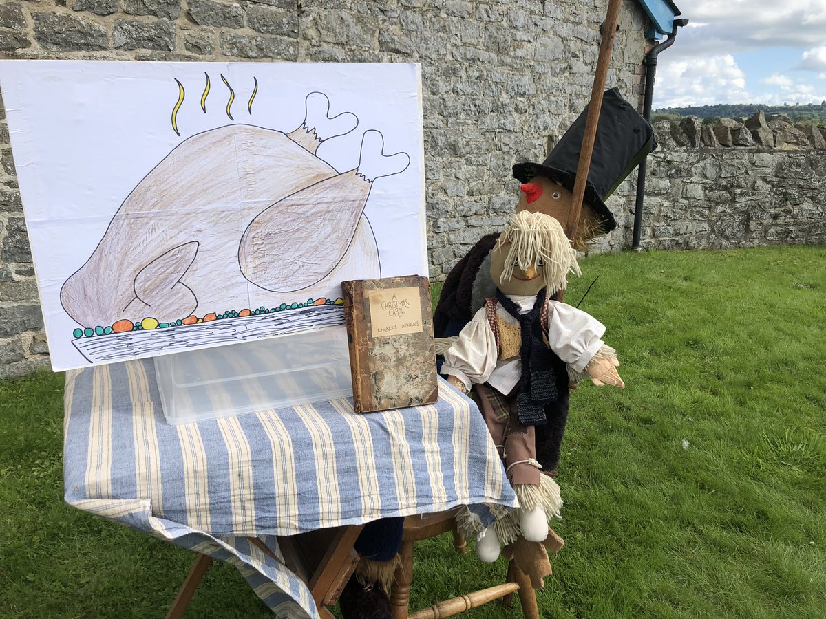 So, this was the Aardvark version of A Christmas Carol for #ScarecrowSunday in Brampton Bryan yesterday, for Scarecrows get reading
It was a lovely day, didn’t rain (much) and we were really busy!