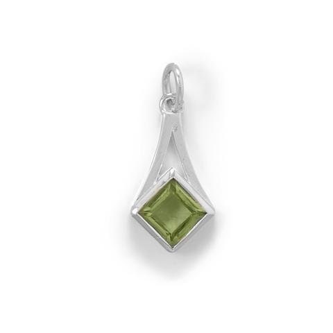 Pendant / Peridot Pendant / Sterling Silver Pendant with Faceted Peridot / August Birthstone Pendant / Necklace Pendant For Her / Jewelry tuppu.net/813b5bc5  #GemstonePendant