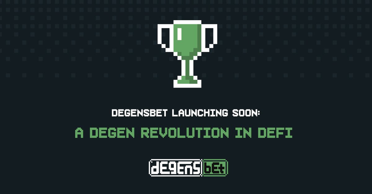 0xdegensbet's tweet image. DegensBet is preparing for its debut, and we can't wait to share the details of this revolutionary platform.
Curious about how it will work? Keep reading to get all the inside scoop.