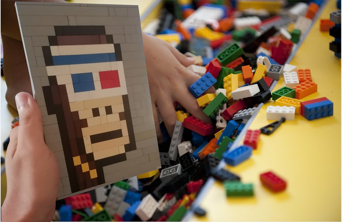 fascottonft's tweet photo. Good job my nephew you are growing well! #CryptoPunks  @akerbni
@biancolliandrea
#NFT #LEGO https://t.co/8ftxBEwojo