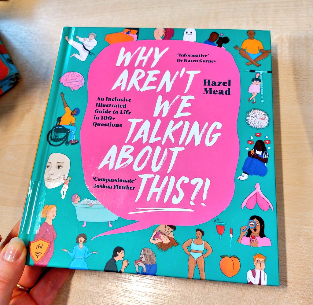 This is the kind of book I would have devoured at school &amp; I know would be popular now for older teen/sixth form collections if needed. It's full of advice on sex (content advisory!), relationships, wellbeing &amp; identity. We've copies at @MidlandsCLS  <a href="/HazelMeadArt/">Hazel Mead</a> <a href="/SquarePegBooks/">Square Peg Books</a>
