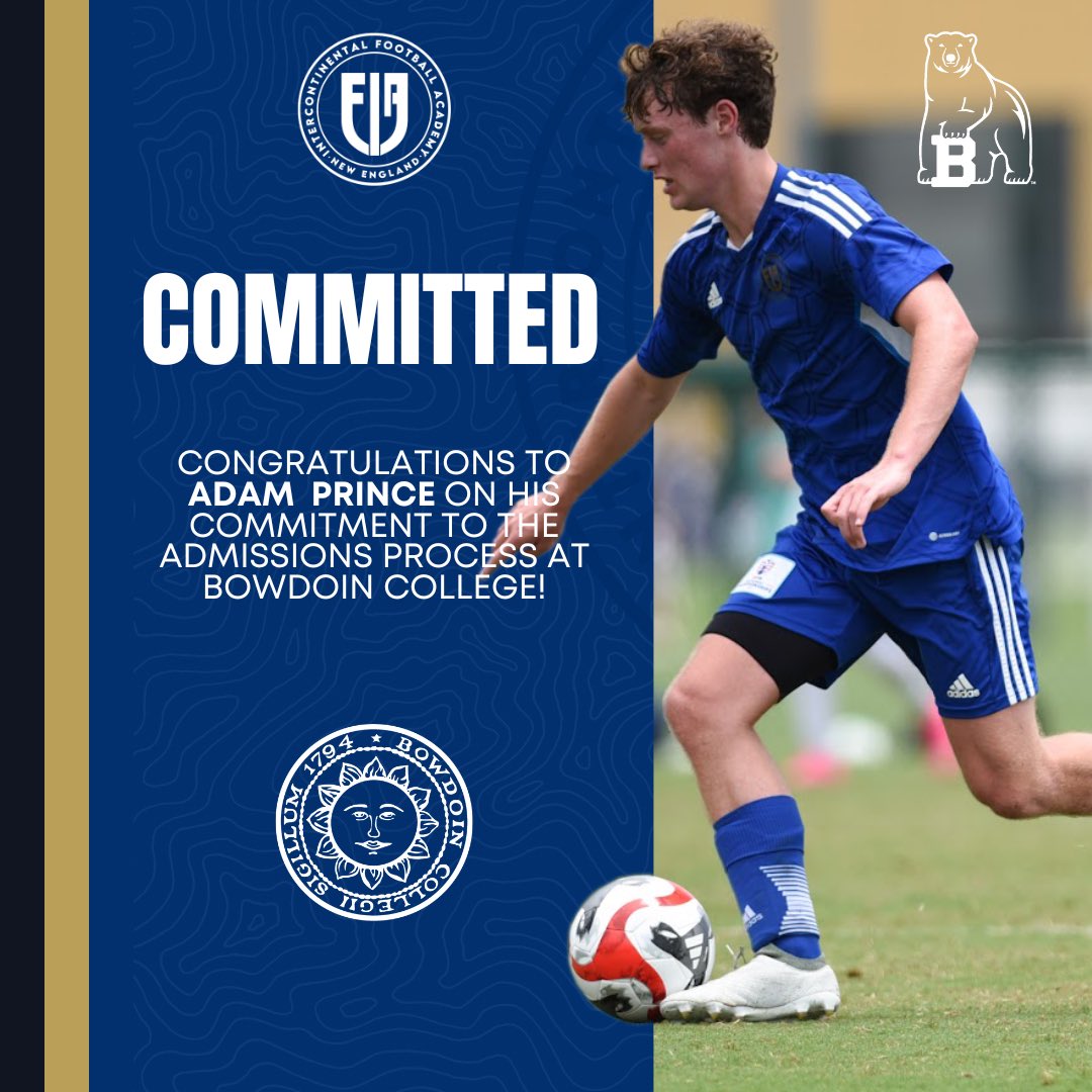 Congratulations to Adam Prince on his commitment to the admissions process at Bowdoin College!

#ifanewengland #boyssoccer #collegesoccer #bowdoincollege