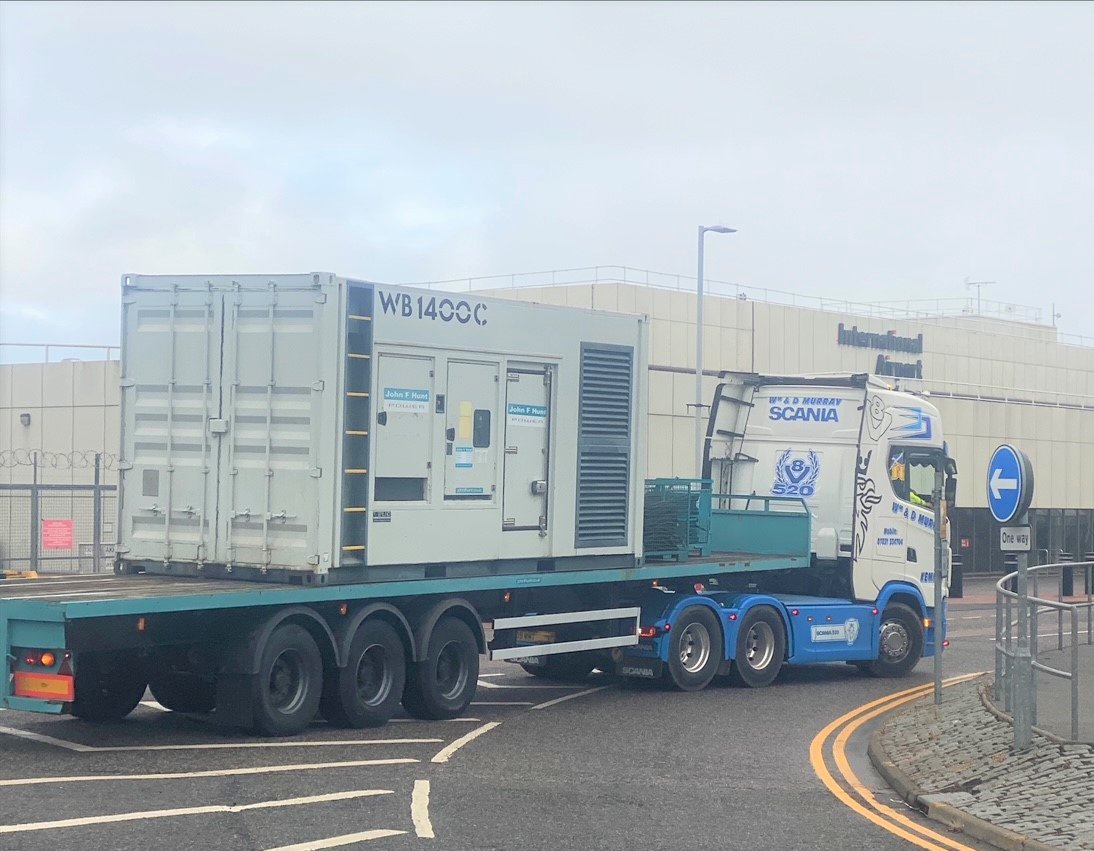 It may officially be #bankholidayweekend for our team in Scotland, but that hasn't stopped generators rolling out the door.

Well done to the team for getting this 1250 KVA #UltraQuietgenerator prepared &amp; out for delivery within 3 hours of initial phone call. #powerneversleeps