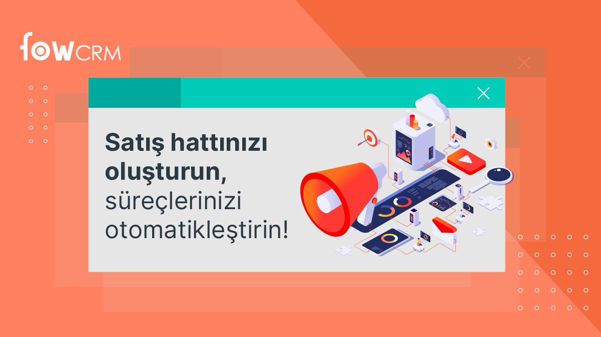 FowCRM daha fazla satış geliri elde edebilmenizi, yeniden satış ve çapraz satış yapabilmenizi sağlayacak kullanıcı dostu, esnek ve uyarlanabilir bir platform sunar. Böylece işinize özel satış hatları inşa edip, müşterilerinizden gelen talepleri kolayca yönetebilirsiniz.

#FowCRM