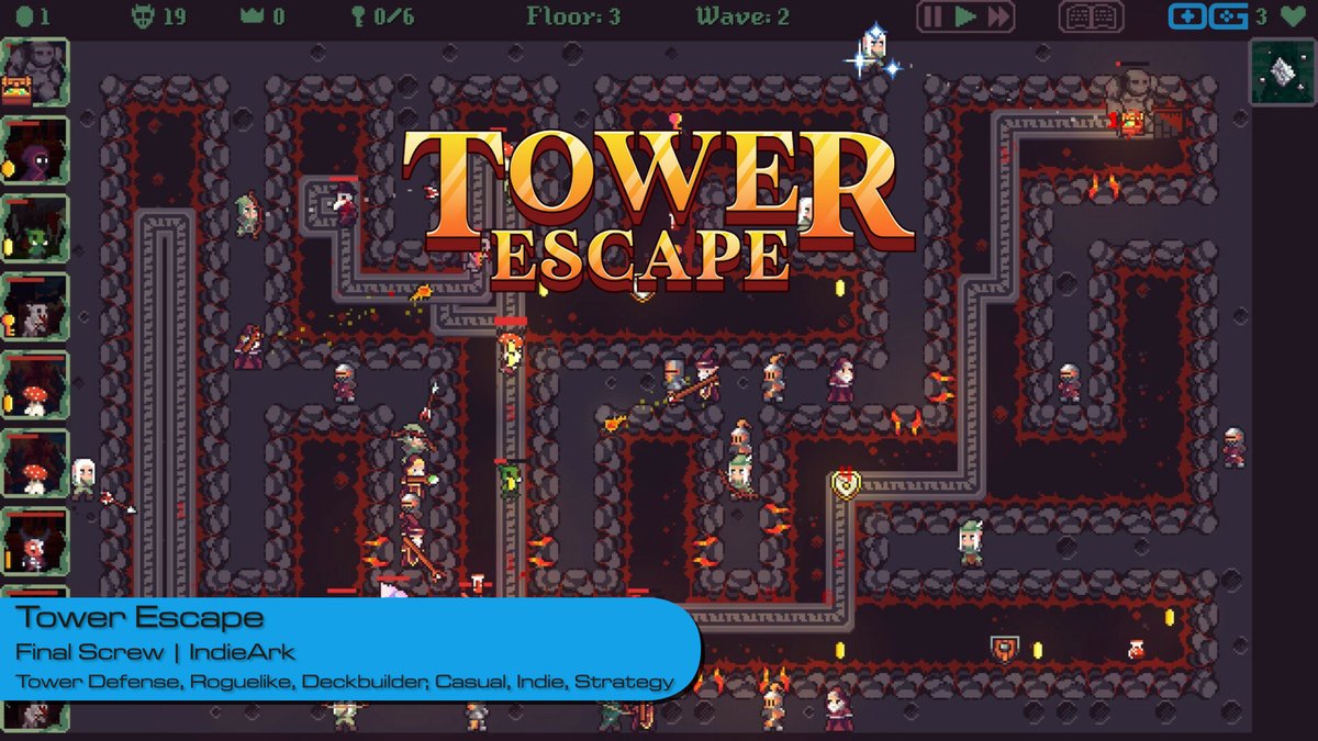 OverageGmngCom's tweet photo. OG plays Tower Escape!
https://t.co/7SxBEd8Usw
Like & Sub!
@finalscrewgames
@IndieArk_Games
#TowerEscape #towerdefense #roguelike #deckbuilder #pixelart #IndieGameTrends #IndieWatch #IndieDev #GameDev #IndieGameDev #IndieGame #IndieGames #Gameplay #letsplay #gaming https://t.co/W06Hz7mkmQ