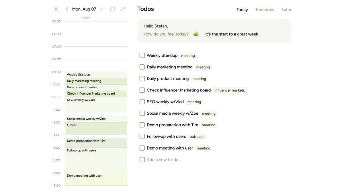 clustrio's tweet photo. Productivity is key at Clustr, that's why we have ensured to optimize people's daily schedules with @BeforeSunsetAI.

This approach helps our team streamline our workflow effectively.

#buildinpublic #web3 https://t.co/URLd6ng5sF