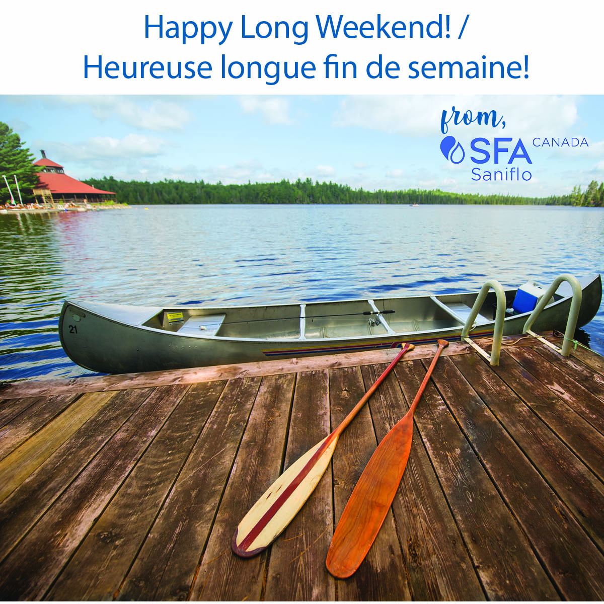SanifloCan's tweet image. #Saniflo wishes you a safe and relaxing Civic long weekend!

As you get ready to enjoy this holiday Monday, don’t let a #clogged #drain get in the way of your fun. Prevent problems from happening ahead of time. Learn how: bit.ly/bbq_2022 #SFA
