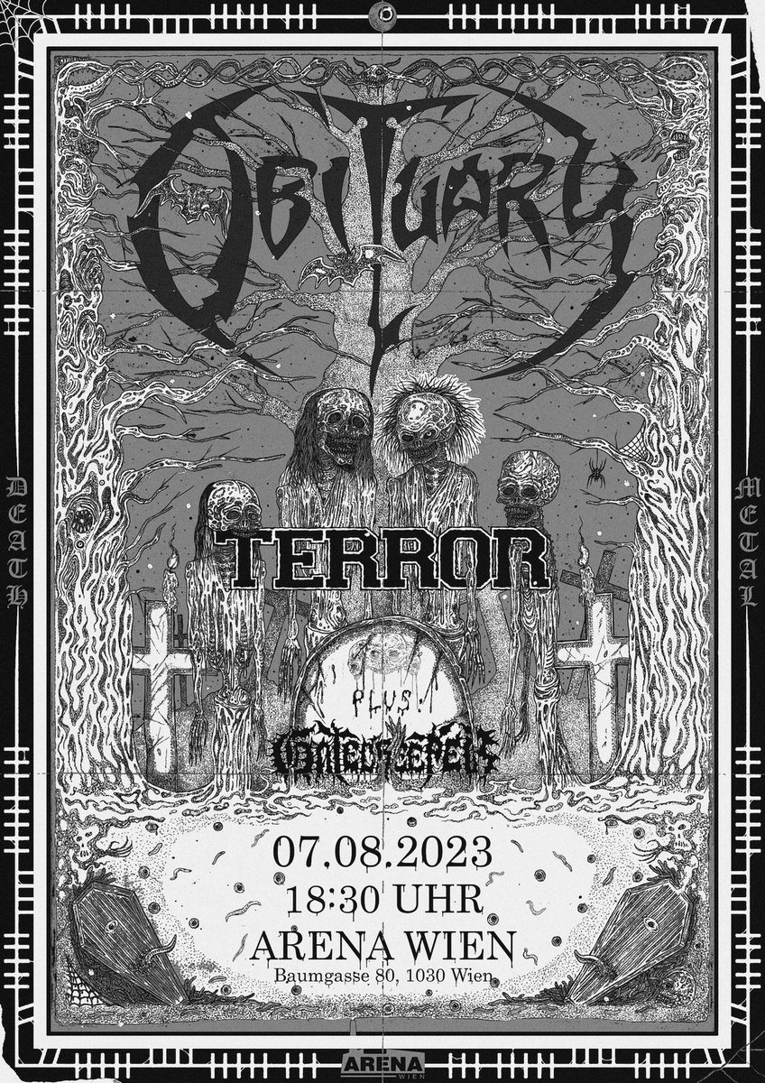 Tonight in Vienna with OBITUARY and TERROR