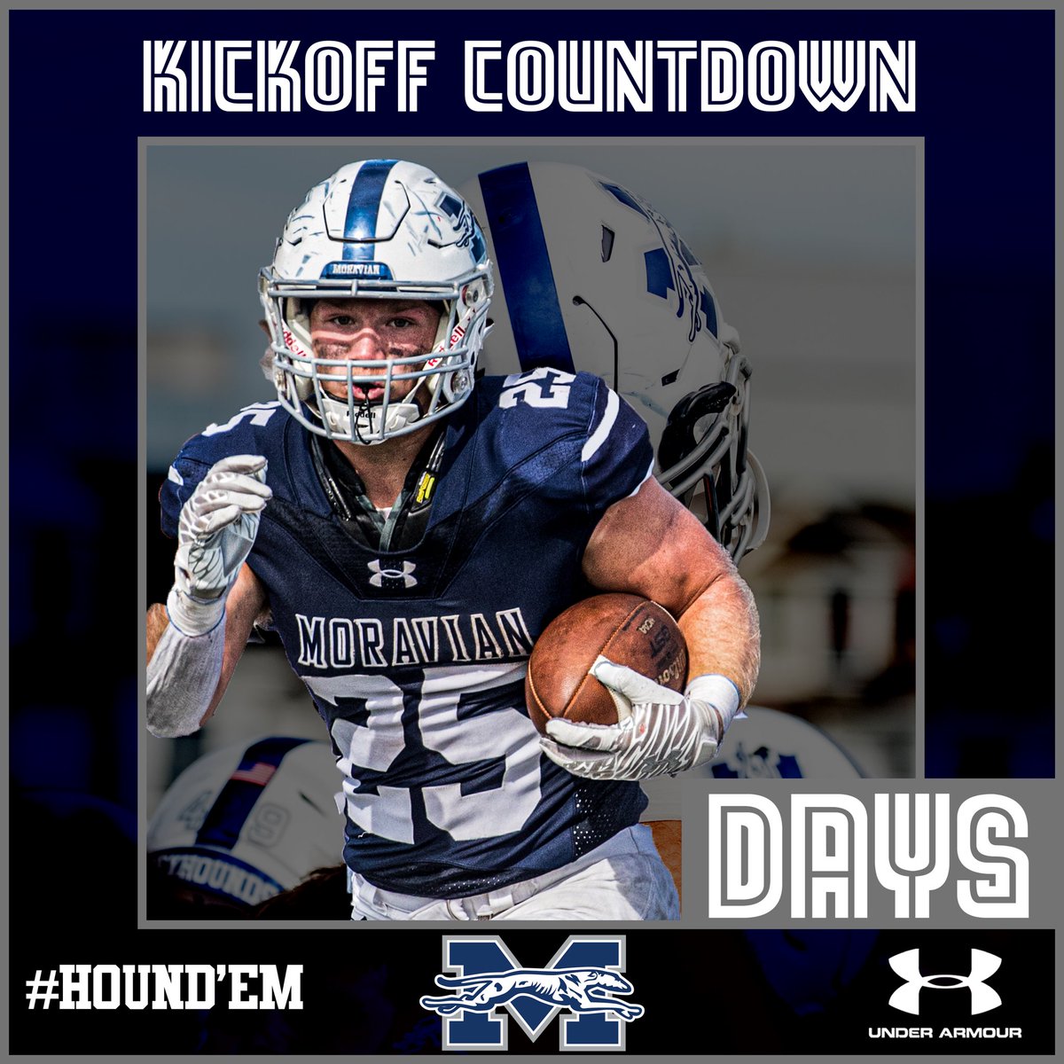 Moravian Football (@moravianfb) on Twitter photo The countdown to Kickoff is on! 25 days from the #Team97 opener! Our #25 Captain Nate Boyle of <a href="/TASDAthletics1/">TASD Athletics</a> is ready to pound the rock! #HoundEm #PPT The countdown to Kickoff is on! 25 days from the #Team97 opener! Our #25 Captain Nate Boyle of <a href="/TASDAthletics1/">TASD Athletics</a> is ready to pound the rock! #HoundEm #PPT