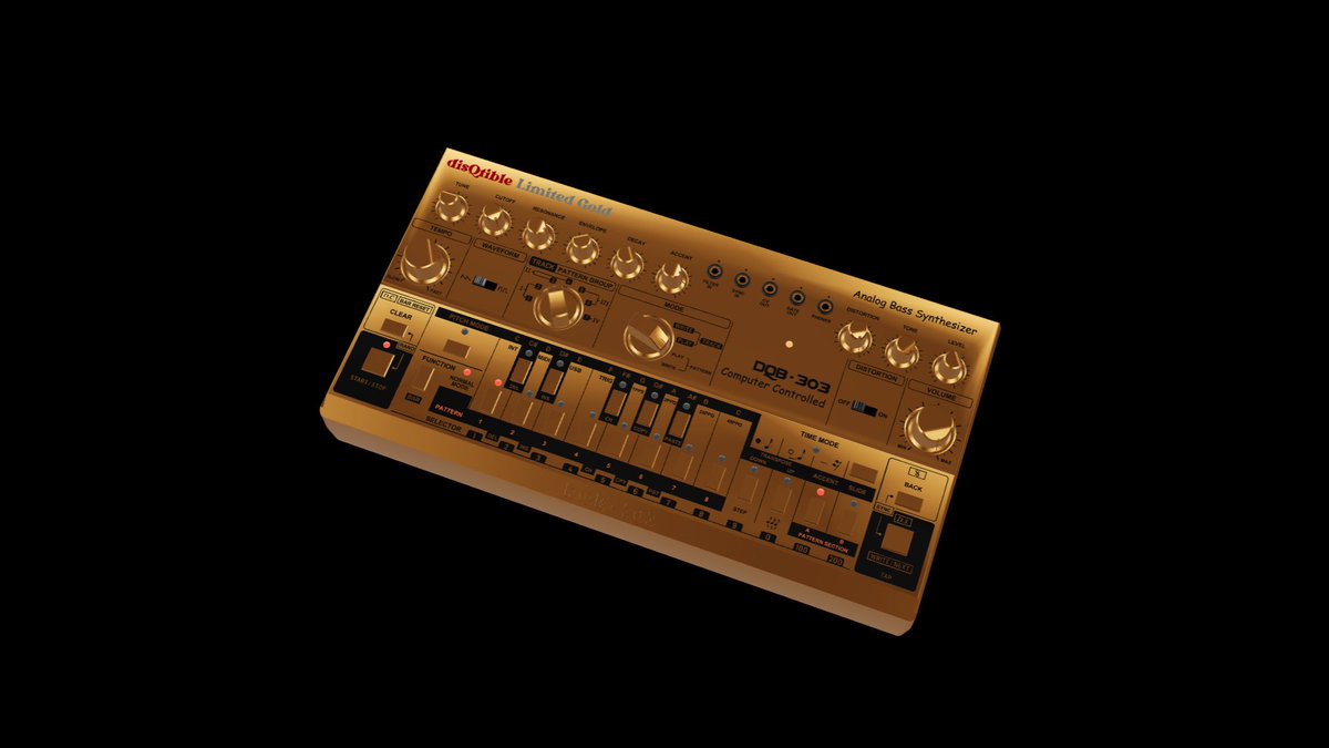 PteDeInternet's tweet photo. TB303 Limited Gold
by @disqtible 

https://t.co/V5dtugqx5F

#tezosNft #glbart #gold #3dnft https://t.co/RTEQJoOfMo