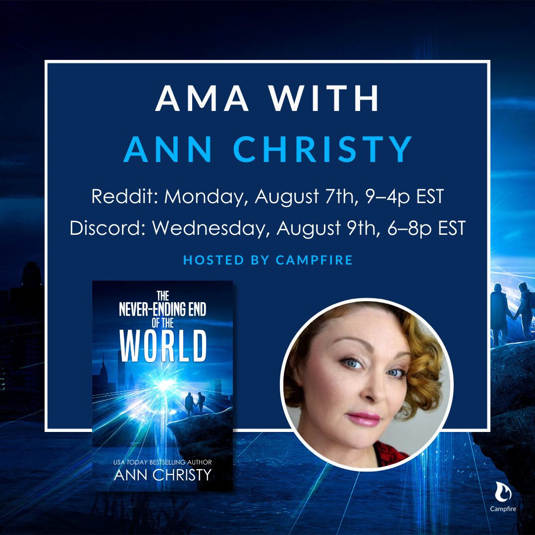 campfirewriting's tweet photo. The AMA with Ann Christy is happening r/IAmA today! https://t.co/wxTEtlX4wG

Come ask Ann all of your burning questions about what it takes to become a published author 🔥🧡 https://t.co/rt4mGCsATm