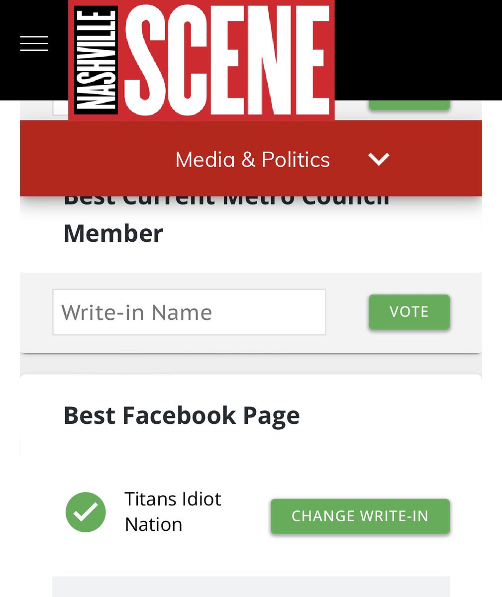 TitansIdiot's tweet photo. Alright, #TitansIdiotNation I need y’all’s help. Voting is open until August 31st.
Please follow this link—> https://t.co/bXfHHqnOaV
And be sure to visit the “Media & Politics” section to enter “Titans Idiot Nation” as “Best Facebook Page” Thanks!
#bon2023 #nashville #titans https://t.co/H2k4dxt6Vw