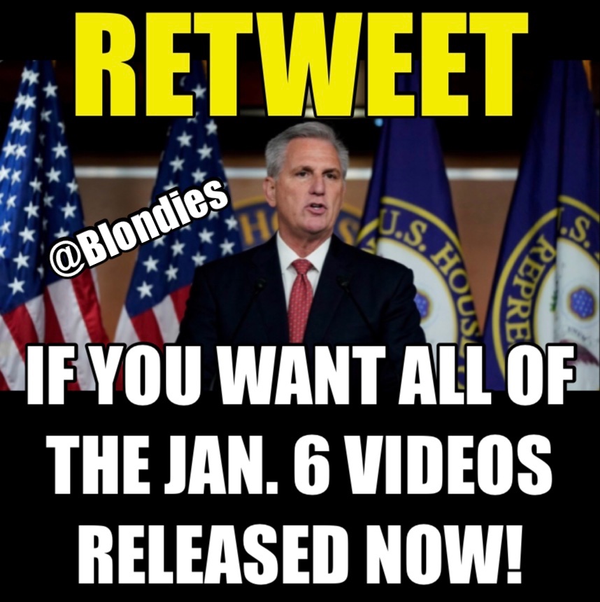 Release the JAN 6 VIDEOS‼️