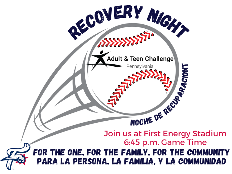 PennsylvaniaATC's tweet photo. #PAATC is a proud sponsor of #RecoveryNight at the
@ReadingFightins on Aug. 31st for a 6:45 p.m. Game Time. Join us for a family-friendly, fun night out and learn more about #relapseprevention or finding help and resources for coping with a life-controlling #addiction https://t.co/2x9tP3gBgX