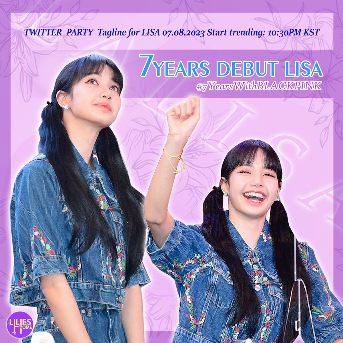 It’s been a long journey and you did it. We make us proud. 

7YEARS DEBUT LISA
#7YearsWithBLACKPINK