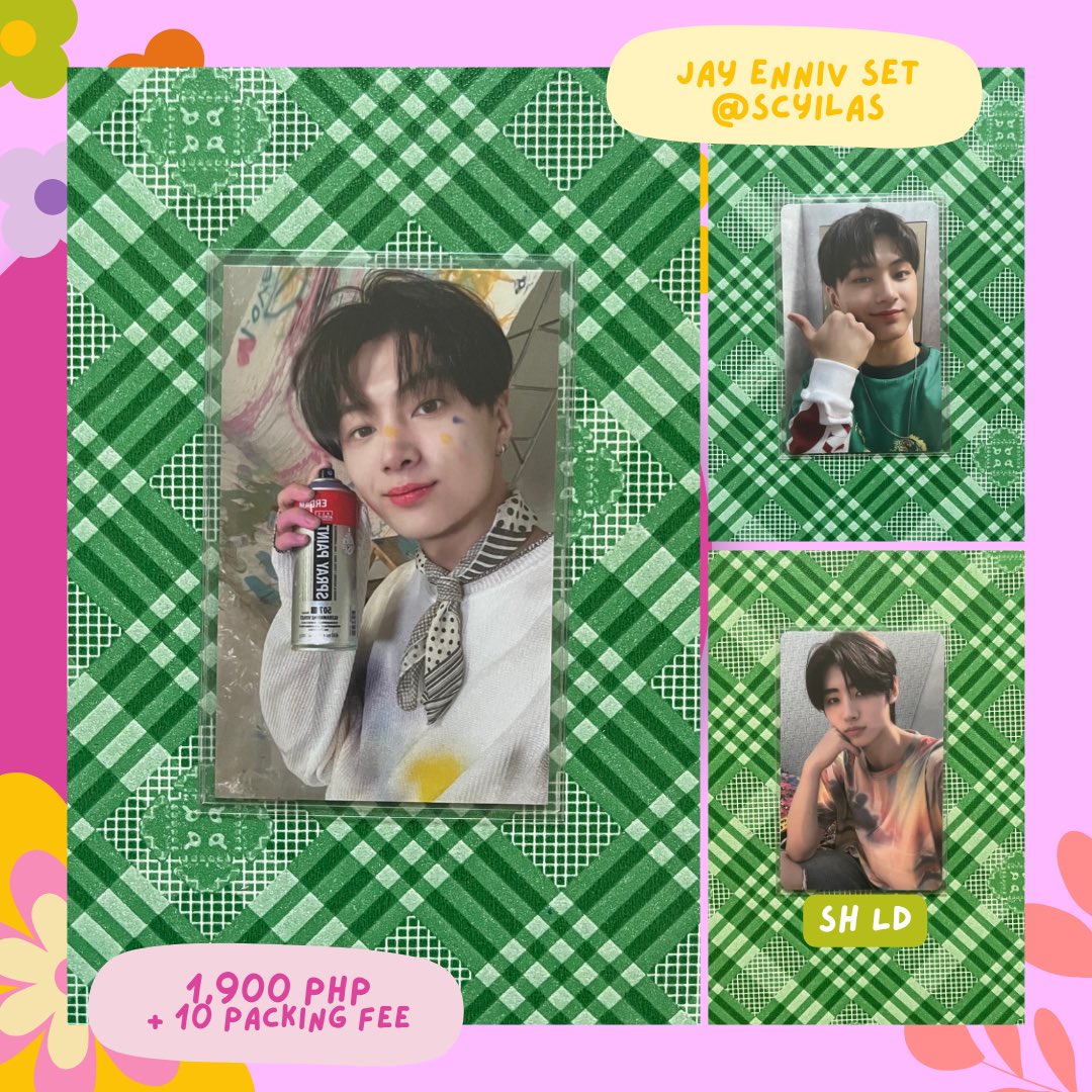 ♡ — wts lfb ph

꒰ 8.8 enhypen official onhand photocards sale via shopee ꒱

✷ decided to do as is sa sets kung paano ko sila nakuha :[ bye sunjay </3
✷ check out now: shp.ee/kxeabqc

𖥻 enha photocard pc pcs sunoo jay enniversary charybdis ni-ki t-d pob sunghoon ld