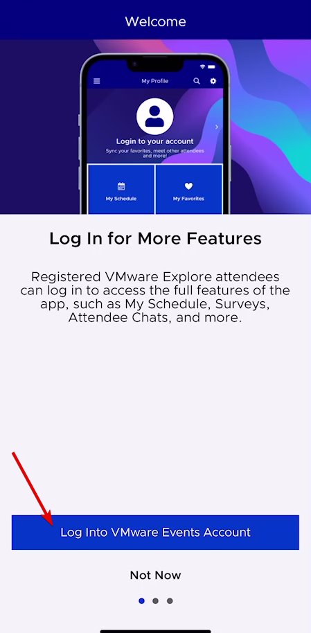 Networknerd_'s tweet photo. With two weeks to go before the Las Vegas event, the @VMwareExplore mobile app is live! #vexpert #vcommunity #conference #vmware @vExpert https://t.co/jqKpXW9CUi