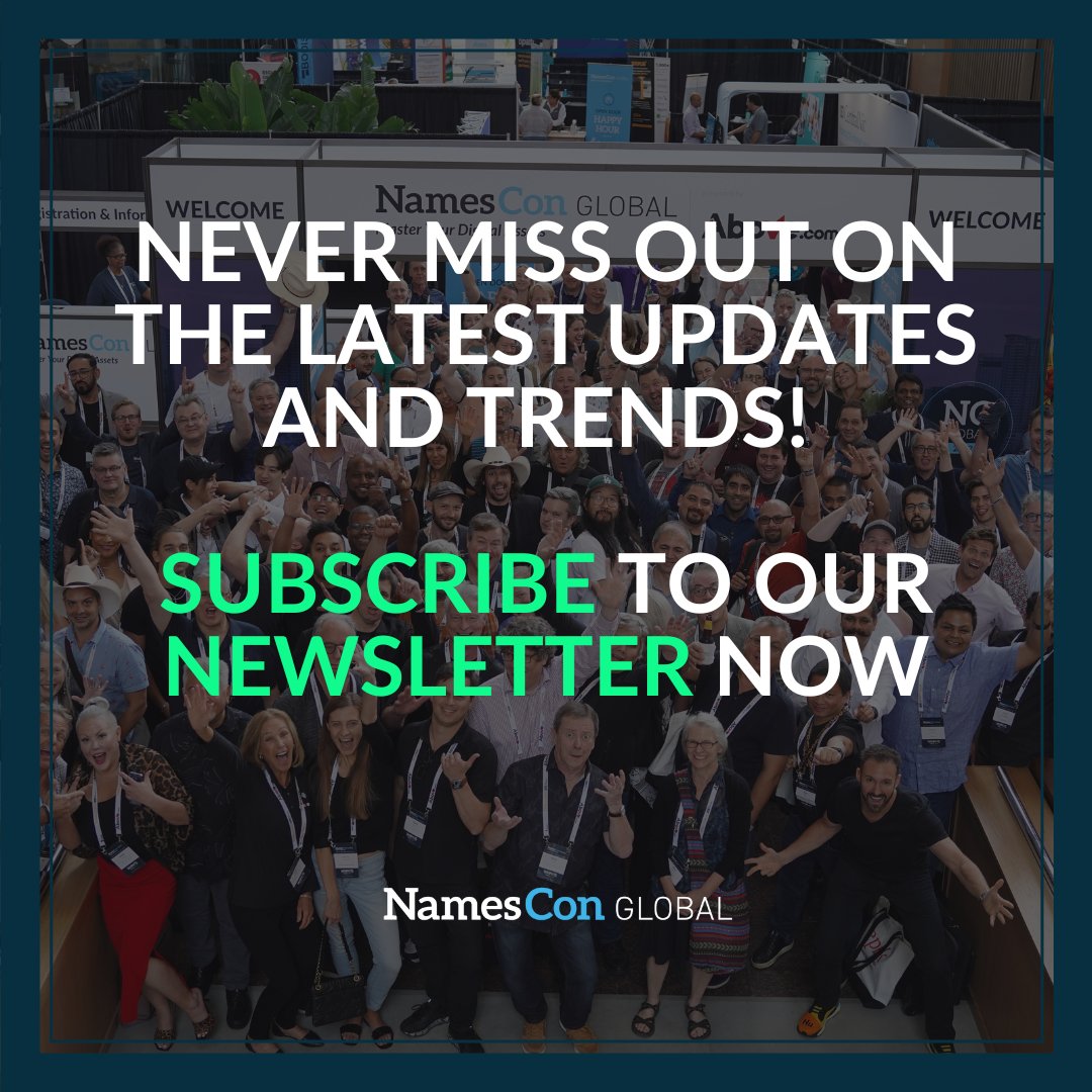 Sign up for our newsletter at namescon.com/newsletter/ and stay up to date on all of the developments leading up to this year’s festival. 🔔 #newsletter #signup #namescon