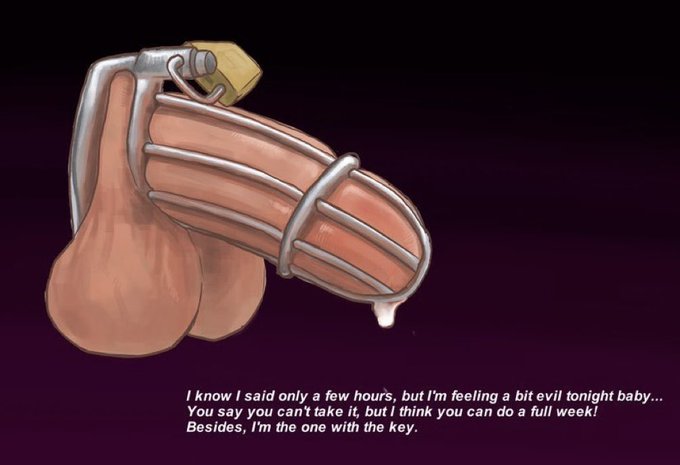 CAGEDJOCK - 2 pic. Every sub’s fantasy is to be talked into being locked then enforced into permanent chastity. RT if this is what you secretly desire. https://t.co/yPqeZ0U8PI