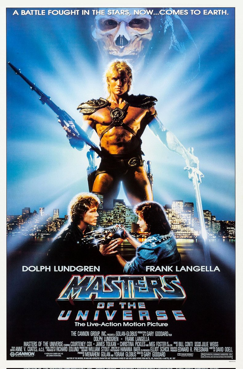 “I have the power!” 

‘Masters of the Universe’ was released on this day 36 years ago! (August 7, 1987) 

#DolphLundgren #FrankLangella #MegFoster #BillyBarty #CourteneyCox #ChelseaField #JonCypher #AnthonyDeLongis #RobertTowers #TonyCarroll #RobertDuncanMcNeill #ChristinaPickles