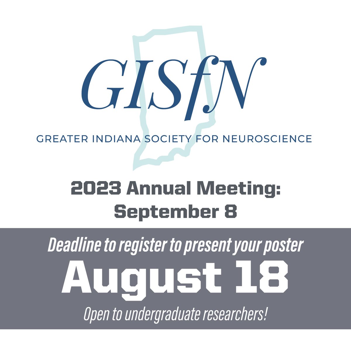 PurdueOUR's tweet photo. Undergrads conducting research advancing the study of the brain, the nervous system, and related disorders may submit abstracts by August 18 to present at the Greater Indiana Chapter Society for Neuroscience (GISfN) annual event at Purdue on September 8! https://t.co/WfAHi5h2QW https://t.co/ijNN1ym6dL