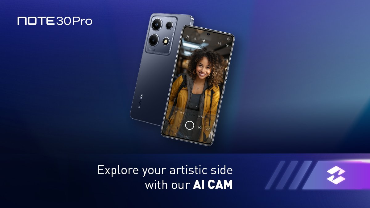 InfinixNigeria's tweet image. Get creative and explore your artistic side with our AI-powered camera with the best photo tools on the #InfinixNote30 
 
 #TakeChargeWithNote30
