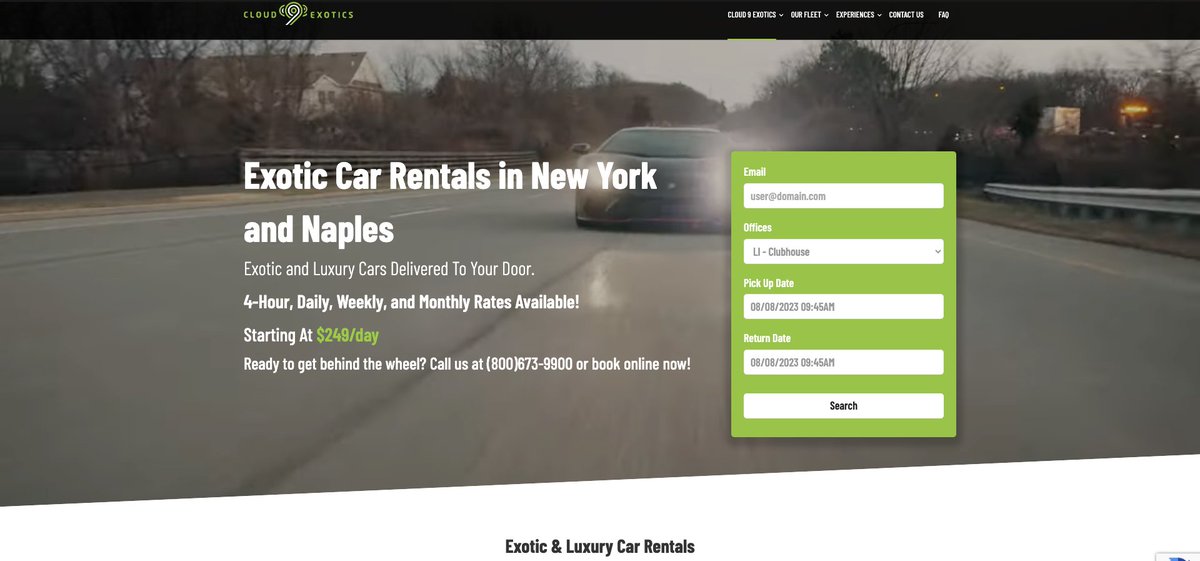 Cloud9Exotics's tweet photo. @jakerandall @RealDhuntley We know what is advertised and we know what we offer. Are you saying you know better than us, Jake? 

We do not disclose customer contract information. However, we do not allow anyone under 21 to drive or sign the rental agreement. https://t.co/c3YukHdxj4