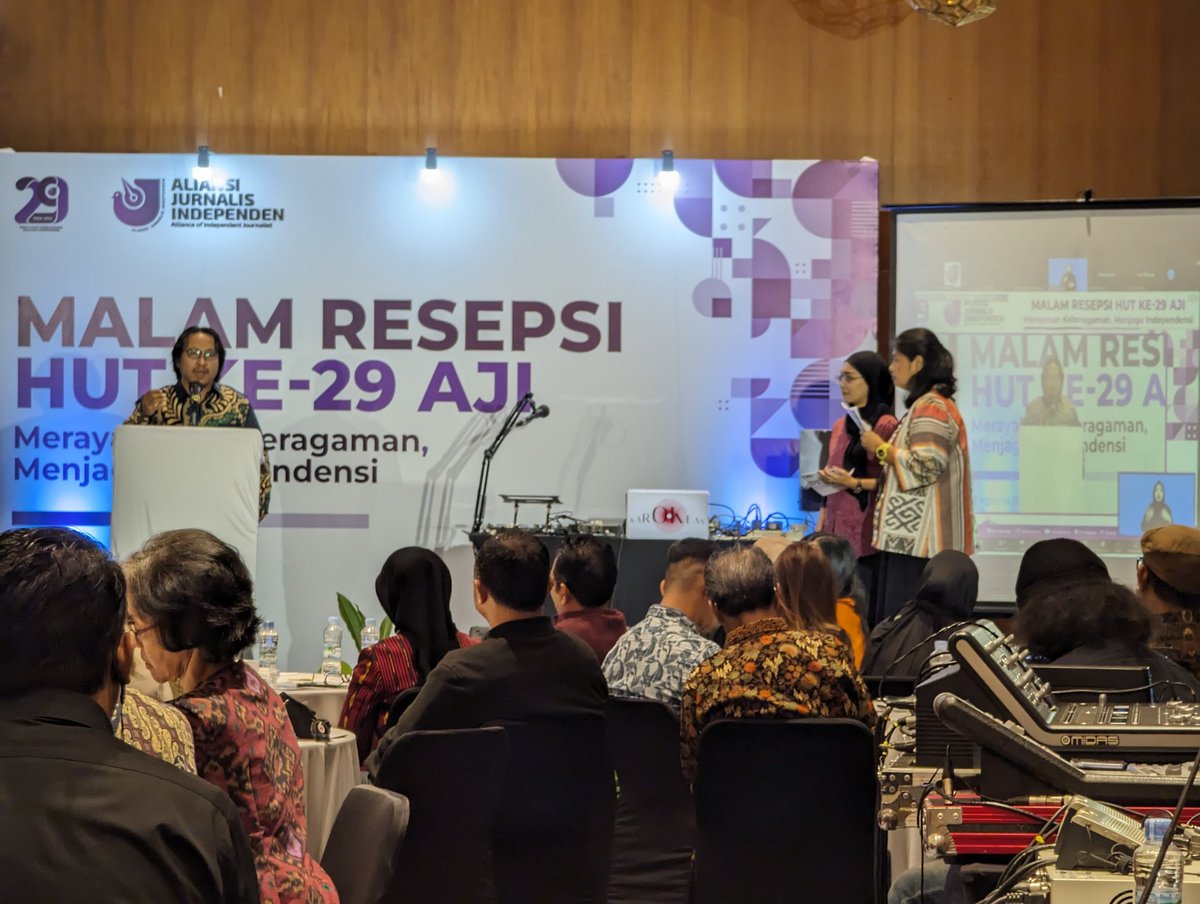 Happy 29th anniversary <a href="/AJIIndonesia/">AJI Indonesia</a>. Thank you for your dedication to preserving democracy and independent reporting in Indonesia. Your mission gets more important every year.