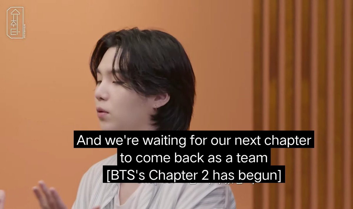 laviedenoona's tweet photo. Yoongi : Kami menyelesaikan Chapter 1 kami sebagai BTS dengan baik dan kami melakukan promosi solo. Dan kami sedang menunggu Chapter selanjutnya untuk kembali sebagai team. 

APOBANGPO 😭😭😭😭😭😭😭 https://t.co/UqLPJBRS9w