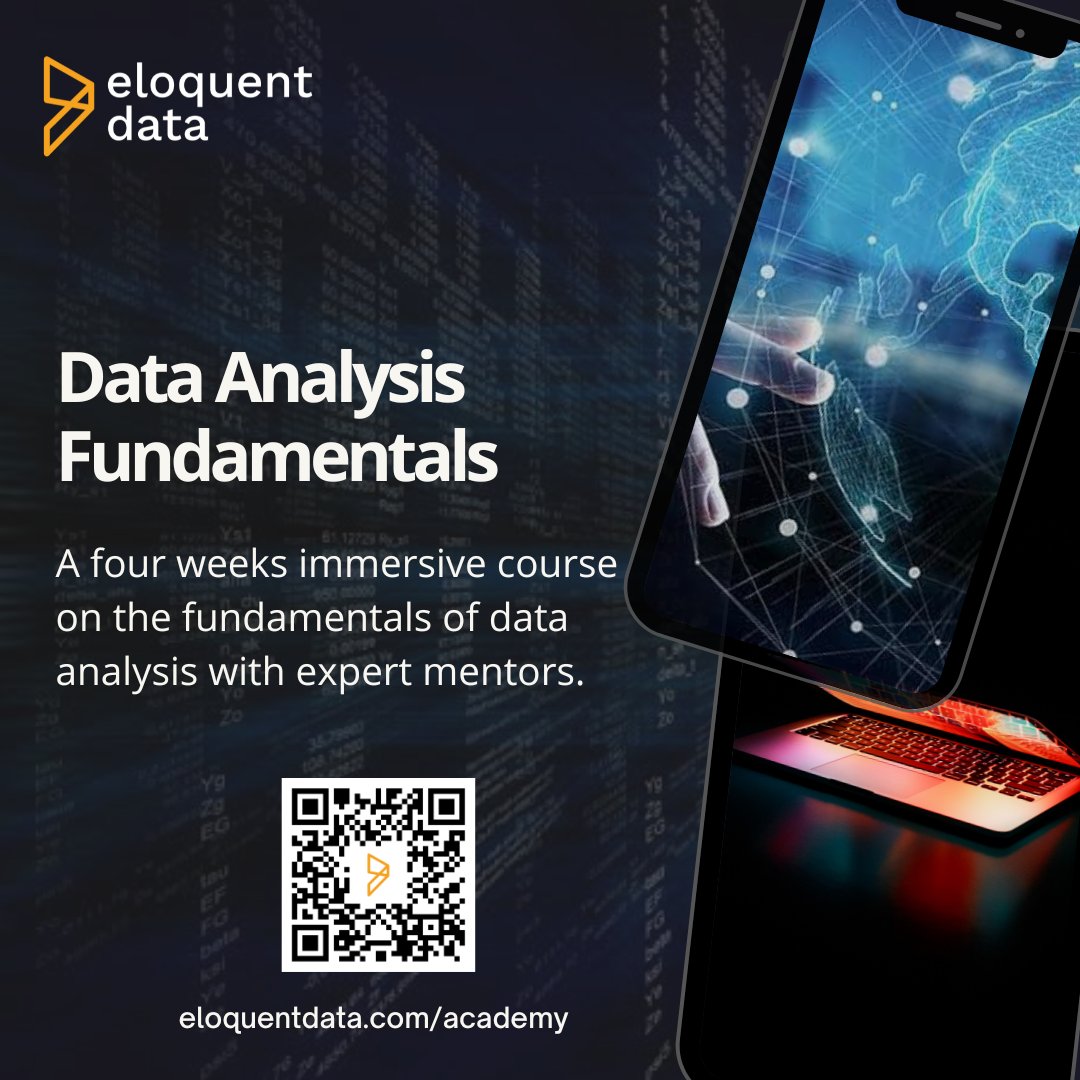 eloquent_data's tweet photo. Great news! 

The deadline for the Free Data Analysis Fundamentals Course orientation has been extended to August 19th, 2023. This is your chance to take part in an enriching learning experience.

https://t.co/ITCH3l5kAr

#dataanalysis #mentorship https://t.co/7mtYU2Antw