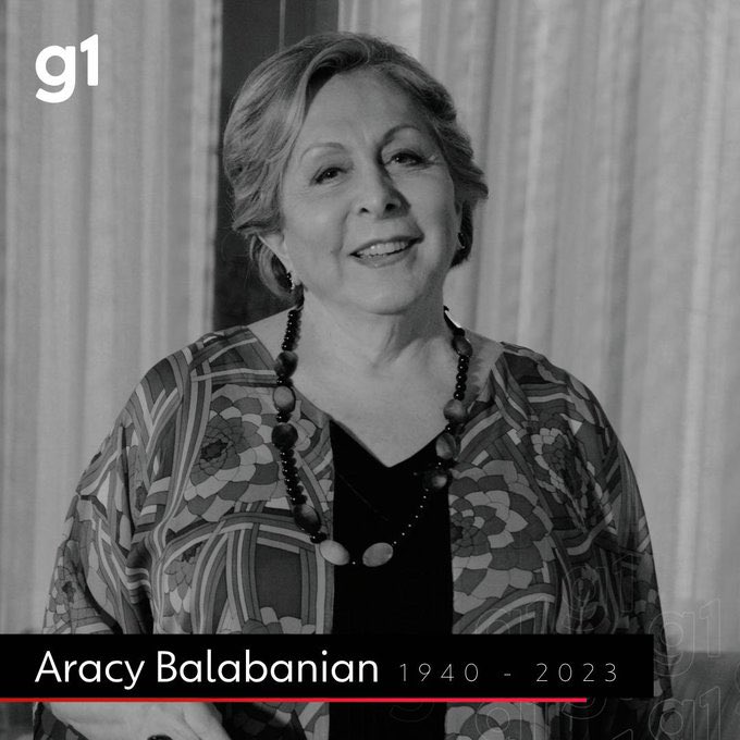 rodrigoceribeli's tweet image. Morre, aos 83 anos, a atriz Aracy Balabanian, a atriz tratava um câncer de pulmão desde outubro de 2022.
Ficou muito conhecida pela icônica Dona Armênia de &quot;Rainha da Sucata&quot; e a impagável Cassandra de &quot;Sai de Baixo&quot;. #descanseempaz #aracybalabanian