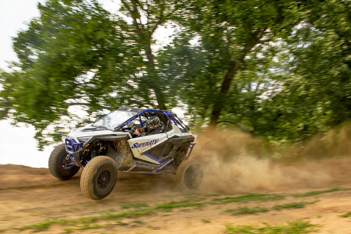superatvtweet's tweet photo. โฉ Adding this #SuperATV 3" #Chromoly Long Travel kit to our #PolarisRZR #ProXP allowed us to get around the track faster than the weekend goes by! With #RhinoAxles and @KellerPerformanceProducts #BallJoints, we could do it with no worries! ๐ช๐ #SATVsuspension #BuiltforBattle https://t.co/nQvCWnO6No