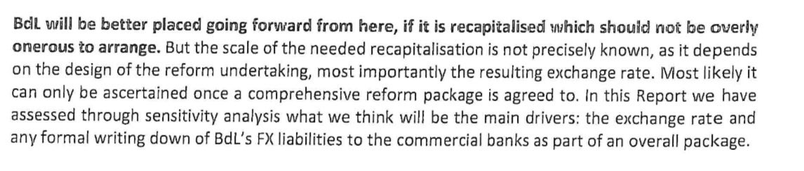 AzarsTweets's tweet image. Very shoddy work by Oliver Wyman on its BDL engagement. 

They say, in March 2021, that the LBP exchange rate has overshot. It was ~12,000 at the time. It’s ~100,000 now. 

They also say the Govt can recapitalize BDL “which should not be too onerous.” Well 3x GDP seems pretty…