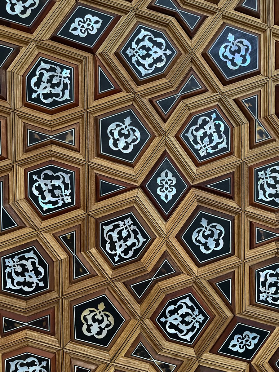 Modern Islamic design: mother-of-pearl inlay in a side door at the amazing Çamlıca Mosque in Istanbul.