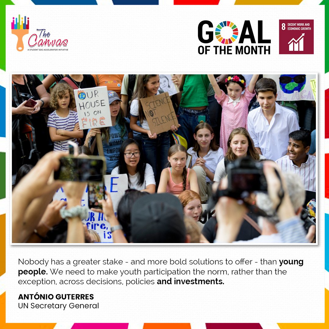 sdg_canvas's tweet image. #SustainableDevelopmentGoal 8 promotes inclusive and sustainable economic growth, employment, and #decentwork for all. The COVID-19 pandemic caused the worst #economic crisis in decades and reversed progress on key issues related toward decent work for all.