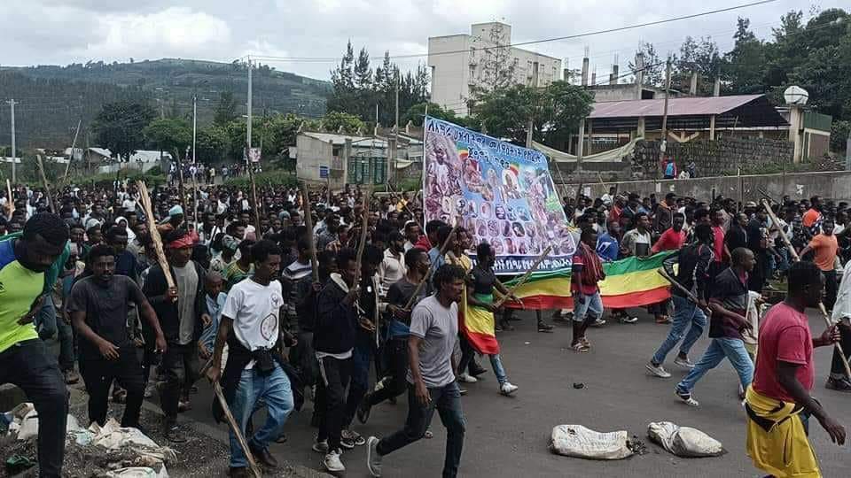 Tilahun Tsige (@menilikism) on Twitter photo Today, there have been widespread demonstrations in Gondar against the fascistic and genocidal war that Abiy's government has launched on the Amhara people. The world didn't pay as much attention to the ongoing war in Ethiopia as it should have.
<a href="/_AfricanUnion/">African Union</a> <a href="/UN/">United Nations</a> <a href="/EU_Commission/">European Commission</a> Today, there have been widespread demonstrations in Gondar against the fascistic and genocidal war that Abiy's government has launched on the Amhara people. The world didn't pay as much attention to the ongoing war in Ethiopia as it should have.
<a href="/_AfricanUnion/">African Union</a> <a href="/UN/">United Nations</a> <a href="/EU_Commission/">European Commission</a>