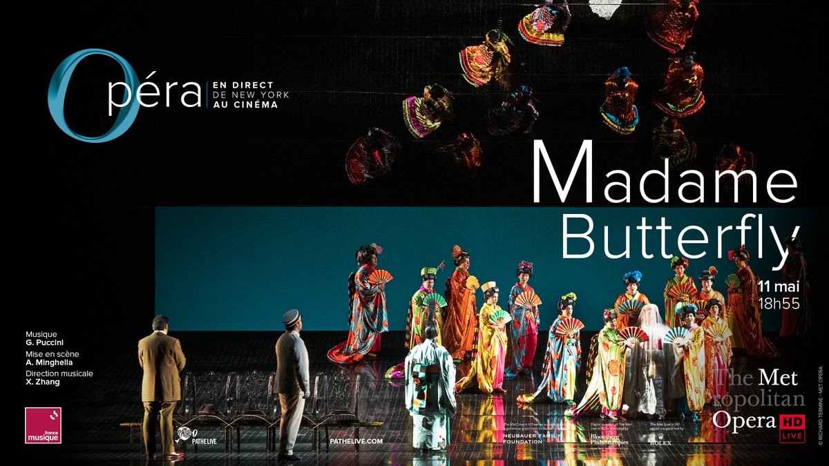 PatheLive_FR's tweet photo. #MadameButterfly clôturera la saison 23/24 du @metopera au cinéma. Un drame intense et déchirant mis en scène par Anthony Minghella. A vivre au cinéma le samedi 11 mai à 18h55 en direct de New York.
🎟https://t.co/3wCeCSebf7
@TenorTetelman #metopera #metliveinhd #puccini #opera https://t.co/h5nimEOAsE