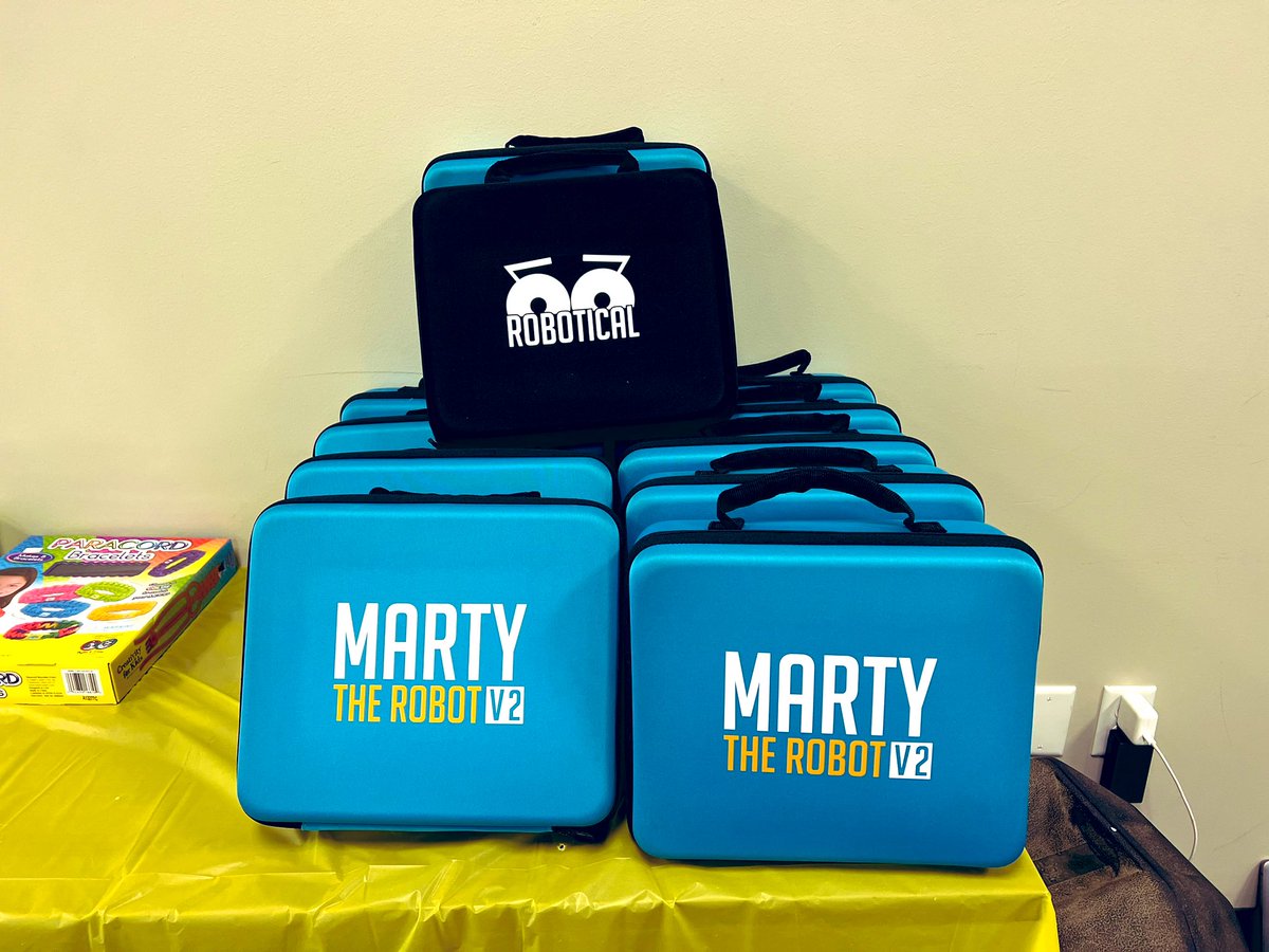 mraspinall's tweet image. Feeling FOMO today as @McMenemyTweets gets to learn with @Marion_ISD educators in Iowa and explore all things #MartyTheRobot from @RoboticalLtd! 

Have fun coding to learn! 

Get a Marty trial on us for FREE! 

👇🏼👇🏼👇🏼
codebreakeredu.com/marty/

#CodeBreaker 🙌🏼🦾🤖