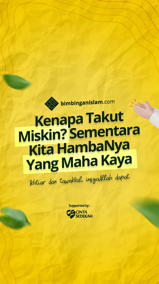 bimbingan_islam's tweet photo. Kenapa Takut Miskin? Sementara Kita HambaNya Yang Maha Kaya

"Ikhtiar dan tawakkal, insyaAllah dapat"

__________________
https://t.co/sQ7FFy6rYd | Follow IG, FB, TWT, TG, YT : Bimbingan Islam https://t.co/eNH6I7ojIo