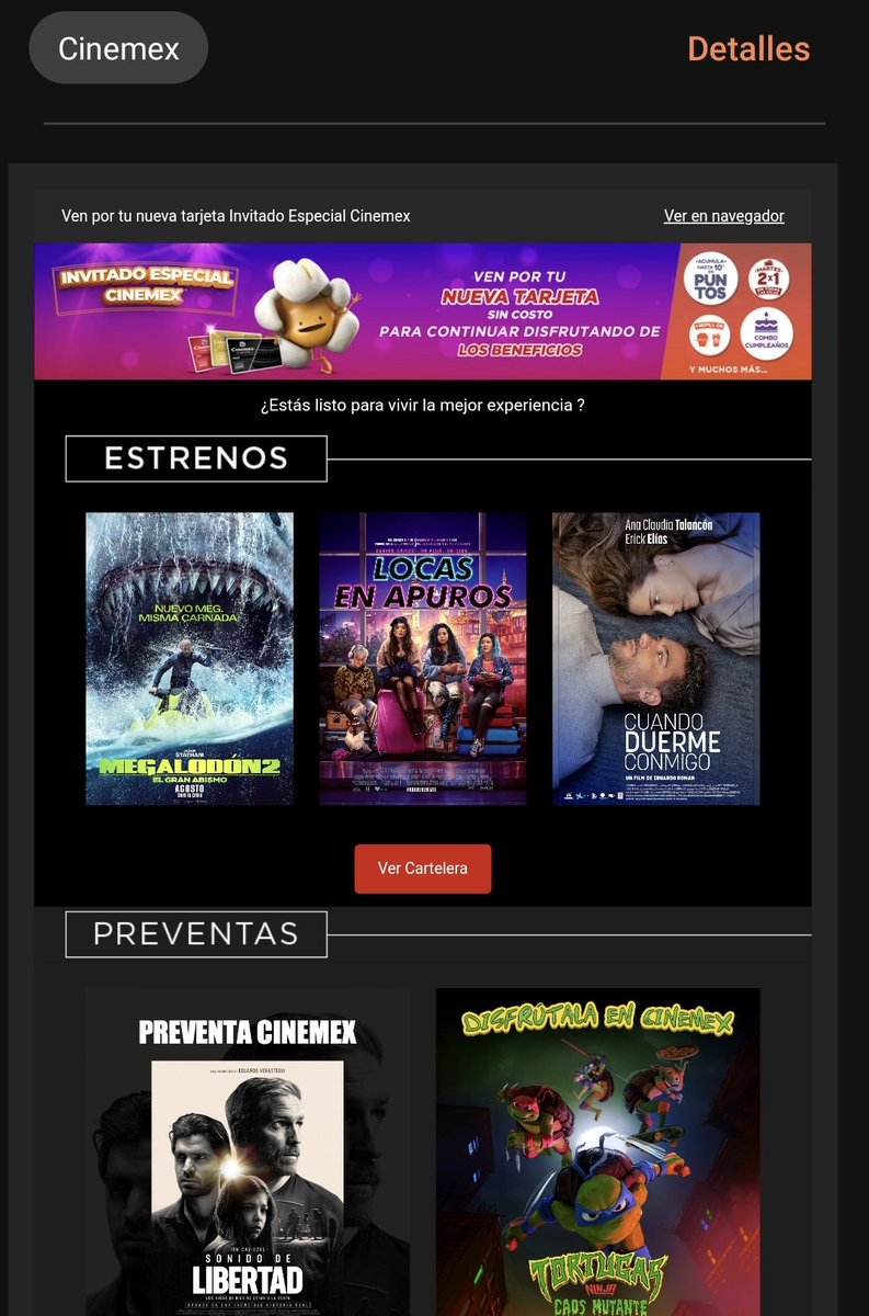 inge_fdez's tweet photo. @Cinemex El día de ayer fui a cambiar mi tarjeta como dice este correo del 3 de agosto y la persona que atendia:
1 no tenía idea de lo q le hablaba
2 quería cobrarme y q solo en efectivo
Obviamente no hice el tramite.
#InformenSusComunicados https://t.co/rpJe7sGalD