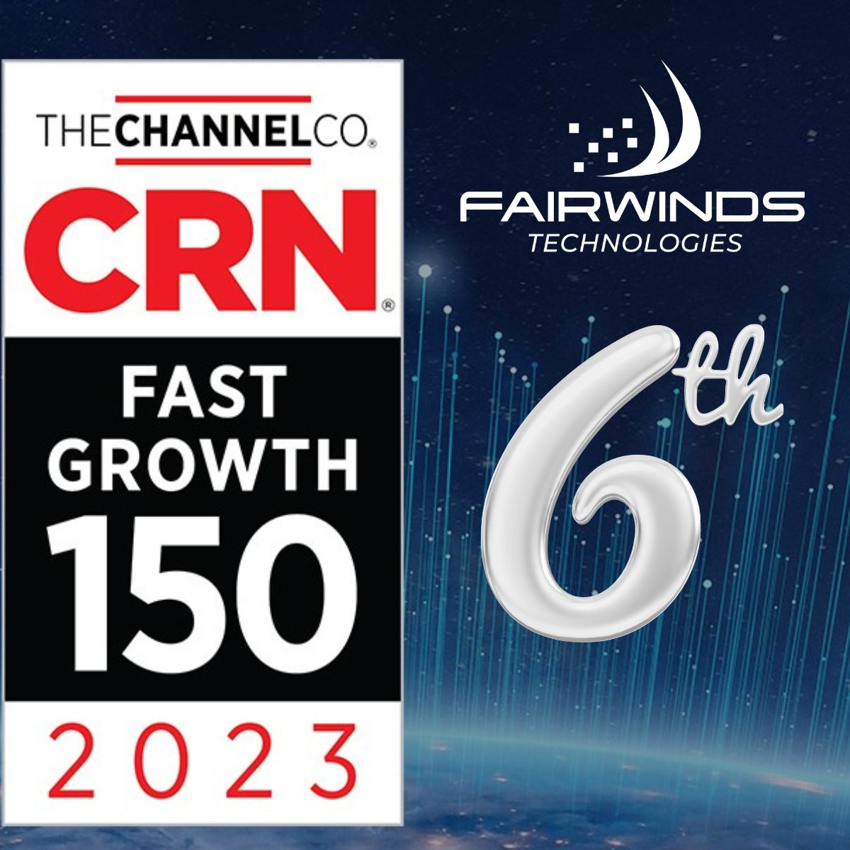 fairwinds_tech's tweet photo. We are thrilled to place sixth on the CRN Fast Growth 150!  This list recognizes the fastest-growing North American technology integrators, solution providers, and IT consultants for their substantial growth and meaningful performance over the previous 2 years.   #CRNFG150  @CRN https://t.co/cjB079nBQm