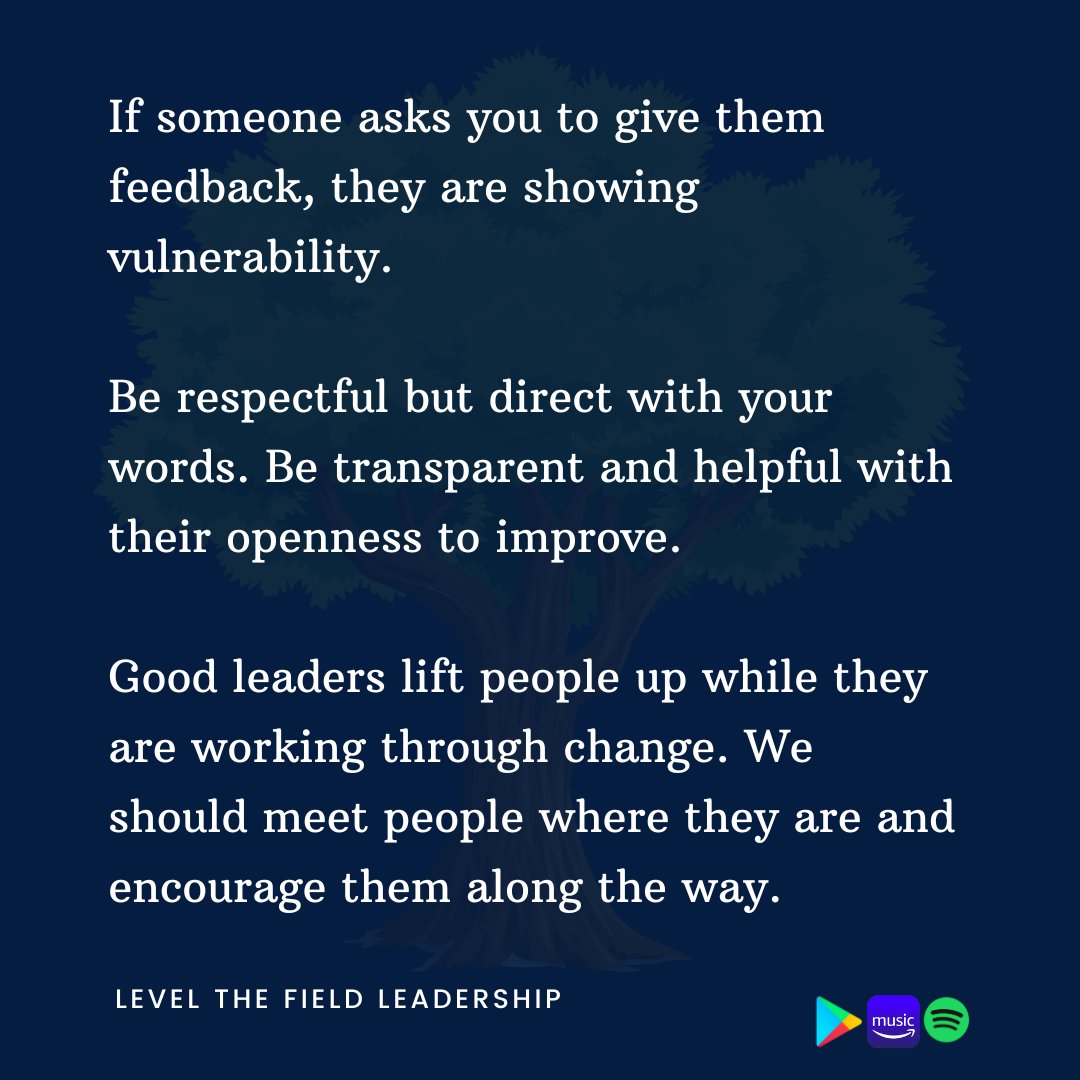 RG_LTFLeader's tweet photo. If someone is asking for #feedback, this is not the time to throw every flaw in their face. Rather, be #kind, but be direct. Offer insight and examples to help the person see the areas they need to improve. 

#ltfleadership #leadershipskills #vulnerability #honestcommunication https://t.co/ffsajBqBhs