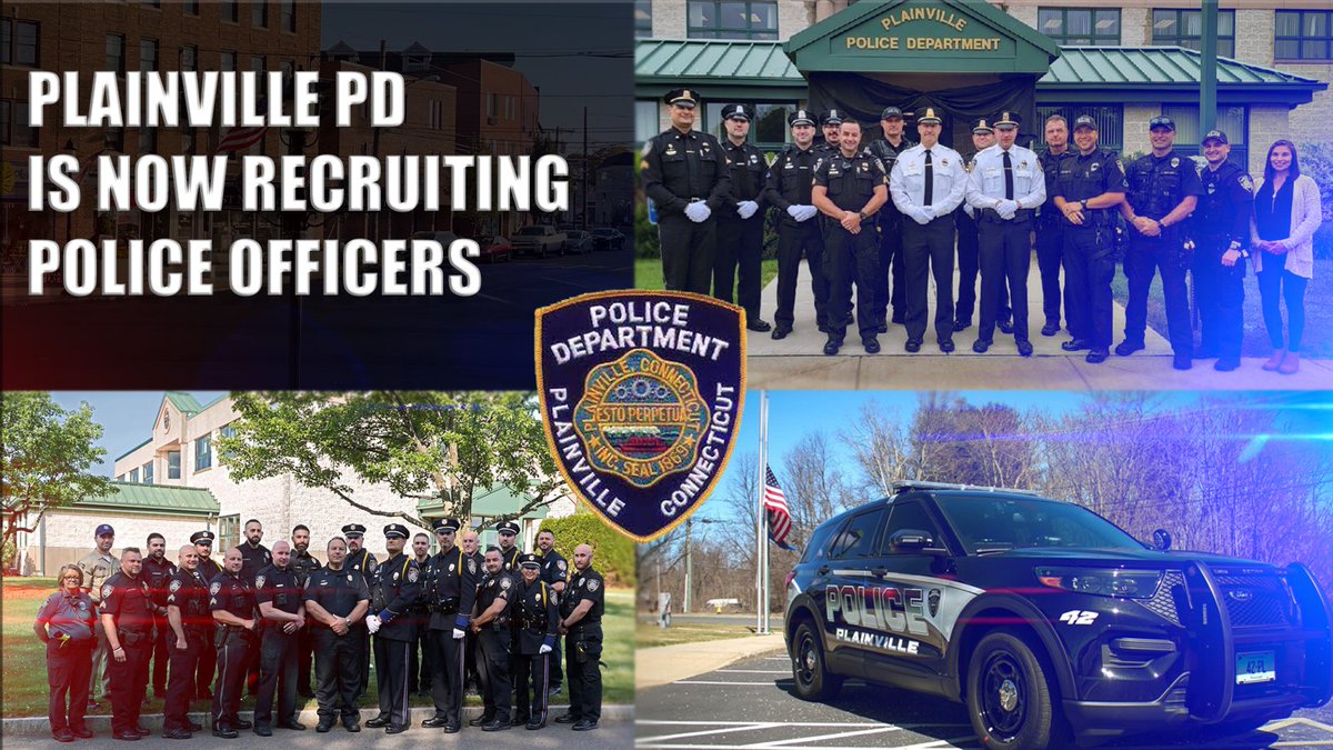 The Town of Plainville is excited to announce that we're now accepting applications for Certified and Entry Level Police Officer positions. 

Apply Here: bit.ly/44YZo2P

#PlainvilleCT #ConnecticutJobs #CTPoliceJobs #PlainvilleOpportunities