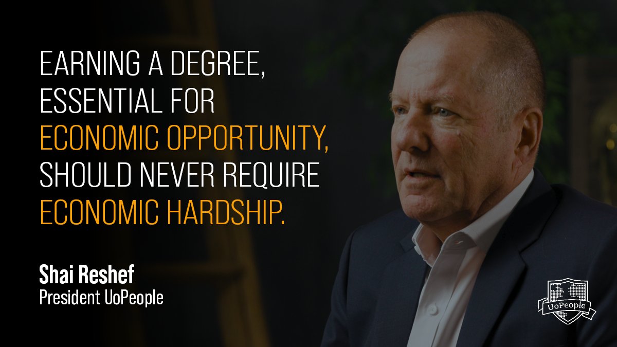 Education should never be a luxury. It's a right for all. 

Higher education can provide opportunities for a better life, but the cost shouldn't be a barrier to achieving it. Let's work together to make education accessible for all. #UoPeople