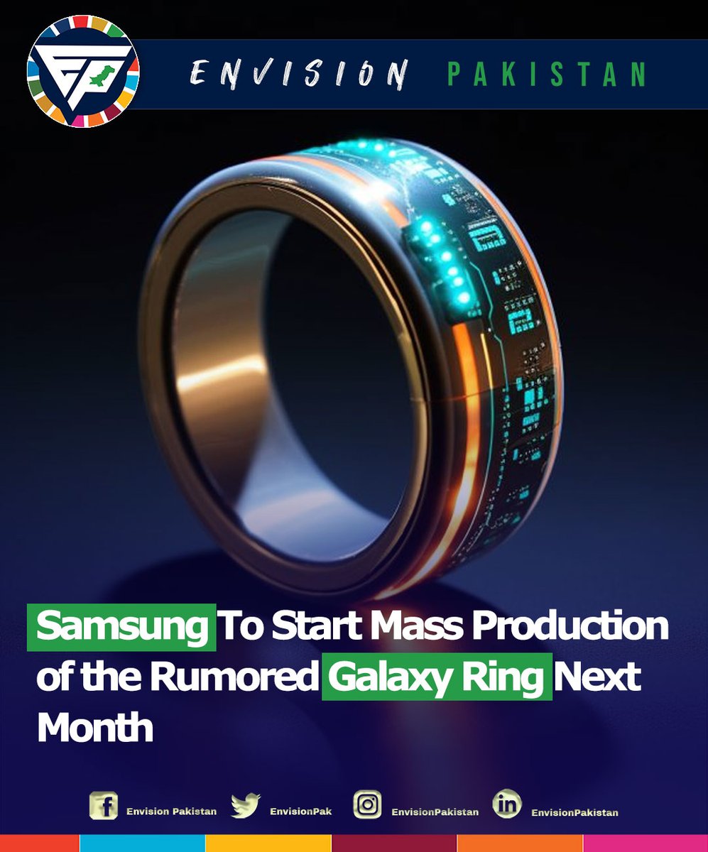EnvisionPak's tweet image. Read More: envisionpakistan.com/samsung-to-sta… 
#Samsung #GalaxyRing #TechRumors #SmartphoneNews #TechUpdates