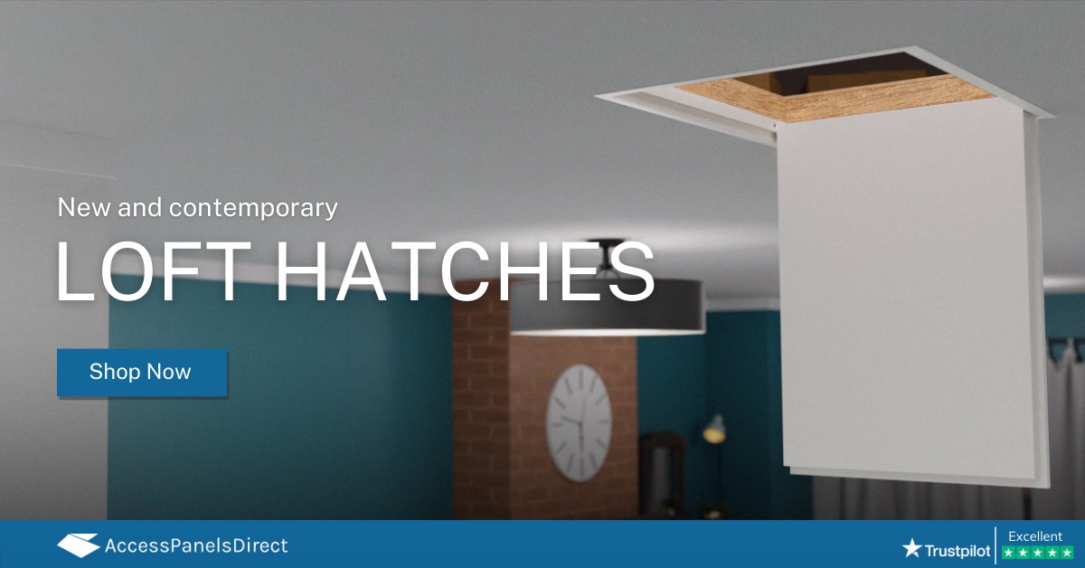 APDaccess's tweet image. Discover our new and contemporary loft hatches, perfect for new builds and refurbishments. The range includes both plastic and metal and a range of U-values to suit your needs.

Shop Here: bit.ly/3lTHY6A 

#loftstorage #storagesolutions #homeimprovement