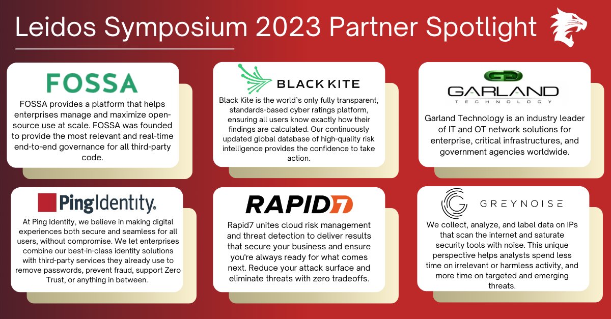 The @ThunderCat_Tech team will be at the @leidos Supplier Innovation & Technology Symposium tomorrow! Here is a spotlight on the partners that are joining us in booth #228. Reach our DoD and FSI Account Manager Vince Holtmann to schedule a meeting! hubs.li/Q01ZB_Pb0
