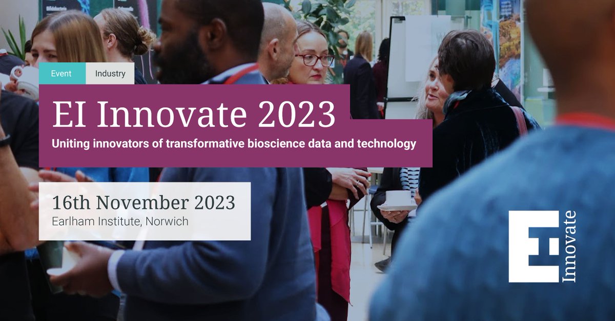 Registration has opened for #EIInnovate 2023 - providing a forum to build networks across academia and industry. 

Join us to discuss innovations and collaborations in #agri-food, #biotech, med-tech and public #health.

➡ okt.to/B7kDNC

<a href="/BBSRC/">Biotechnology and Biological Sciences Research</a> <a href="/NorwichResearch/">Norwich Research Park</a>
